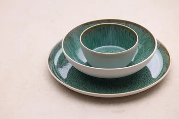 Talerz Bitz Gastro Ø27 cm - Biało-zielony - Bitz