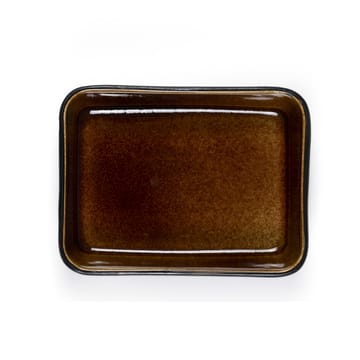 Talerz do serwowania Bitz czarny 19x14 cm - Bursztynowy - Bitz