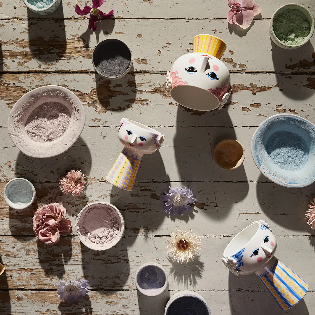 Donica Eva na nóżce Ø 15,5 cm, Różowy Bjørn Wiinblad