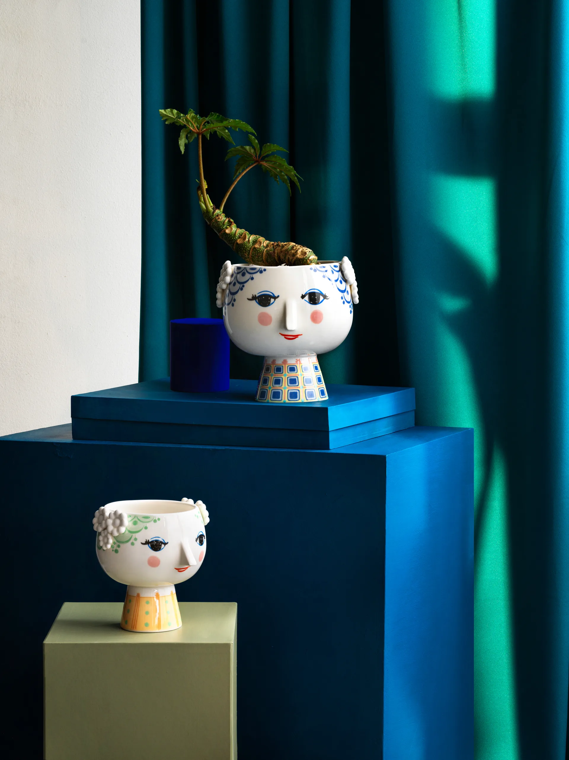 Donica Eva na nóżce Ø 15,5 cm, zielony Bjørn Wiinblad