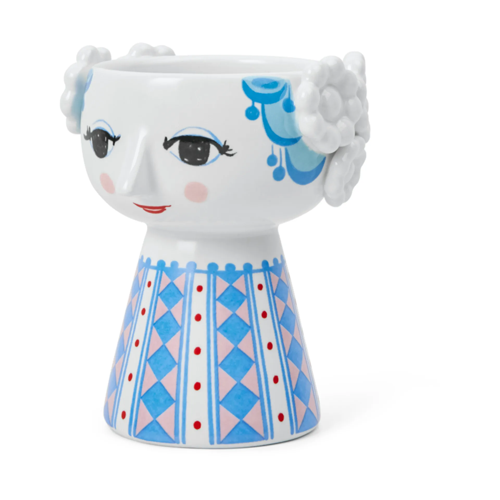 Świecznik Eva 9,5 cm, Ciemny niebieski Bjørn Wiinblad