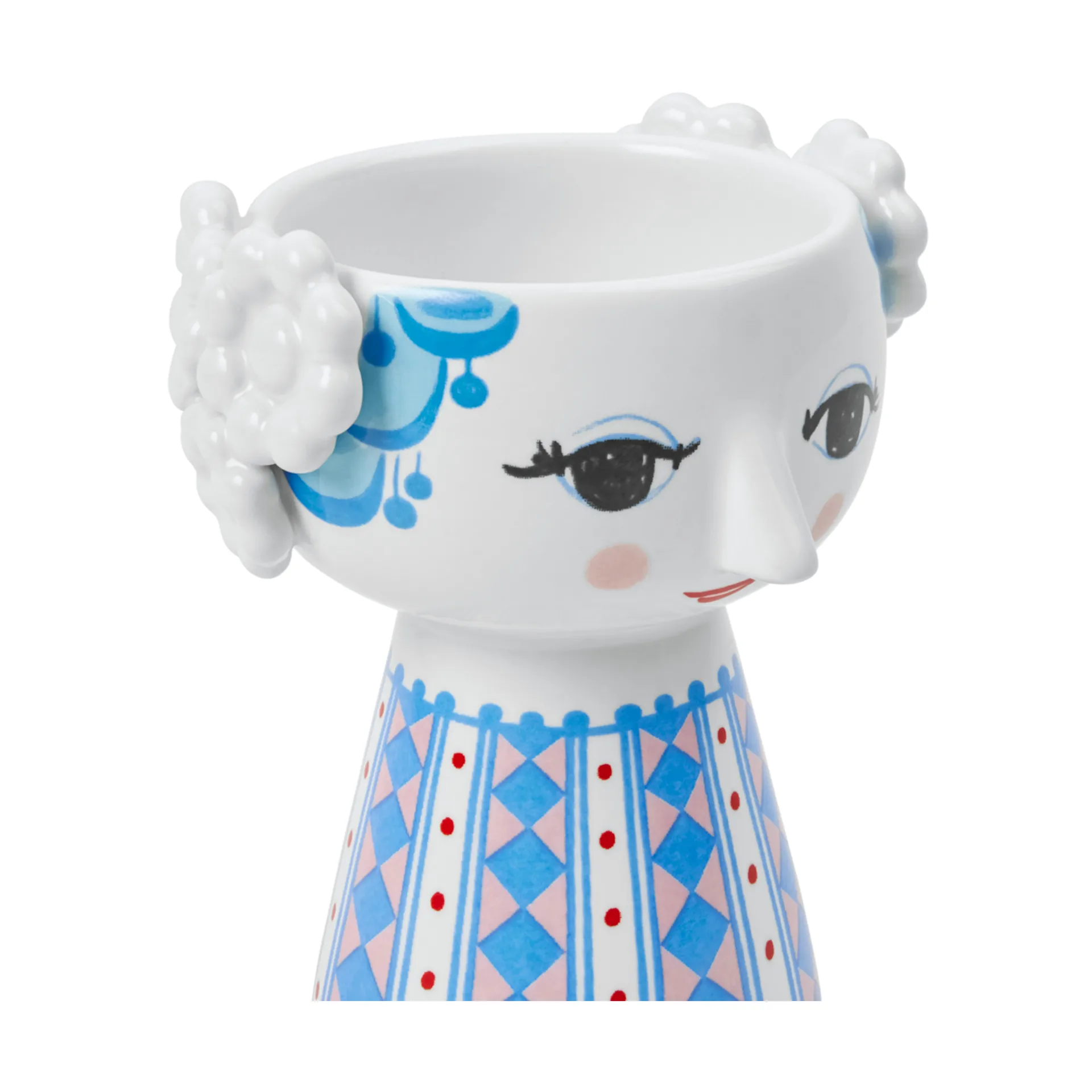 Świecznik Eva 9,5 cm, Ciemny niebieski Bjørn Wiinblad