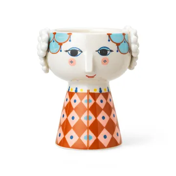 Świecznik Eva 9,5 cm - Terrakotta - Bjørn Wiinblad