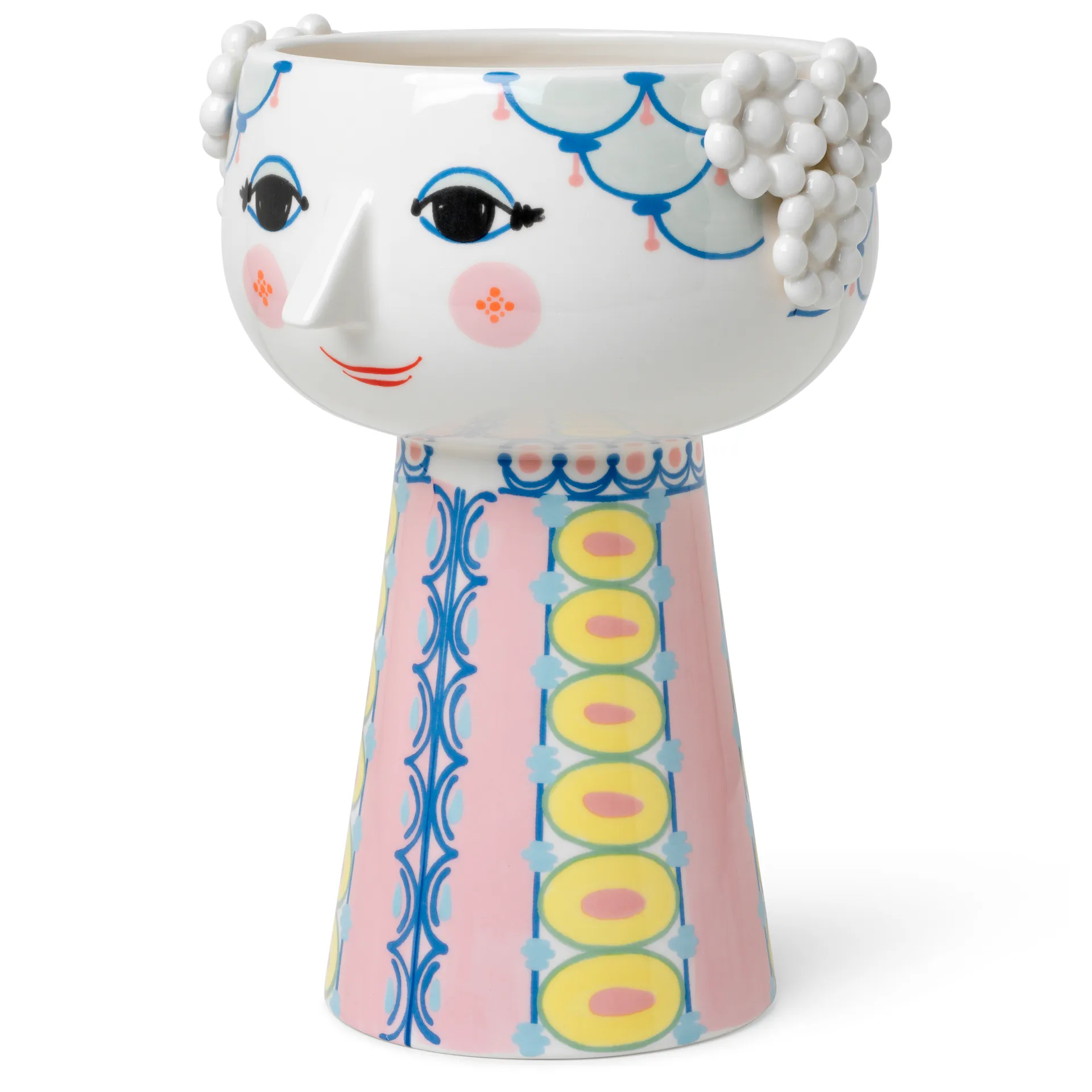 Wazon Eva 23 cm, Różowy Bjørn Wiinblad