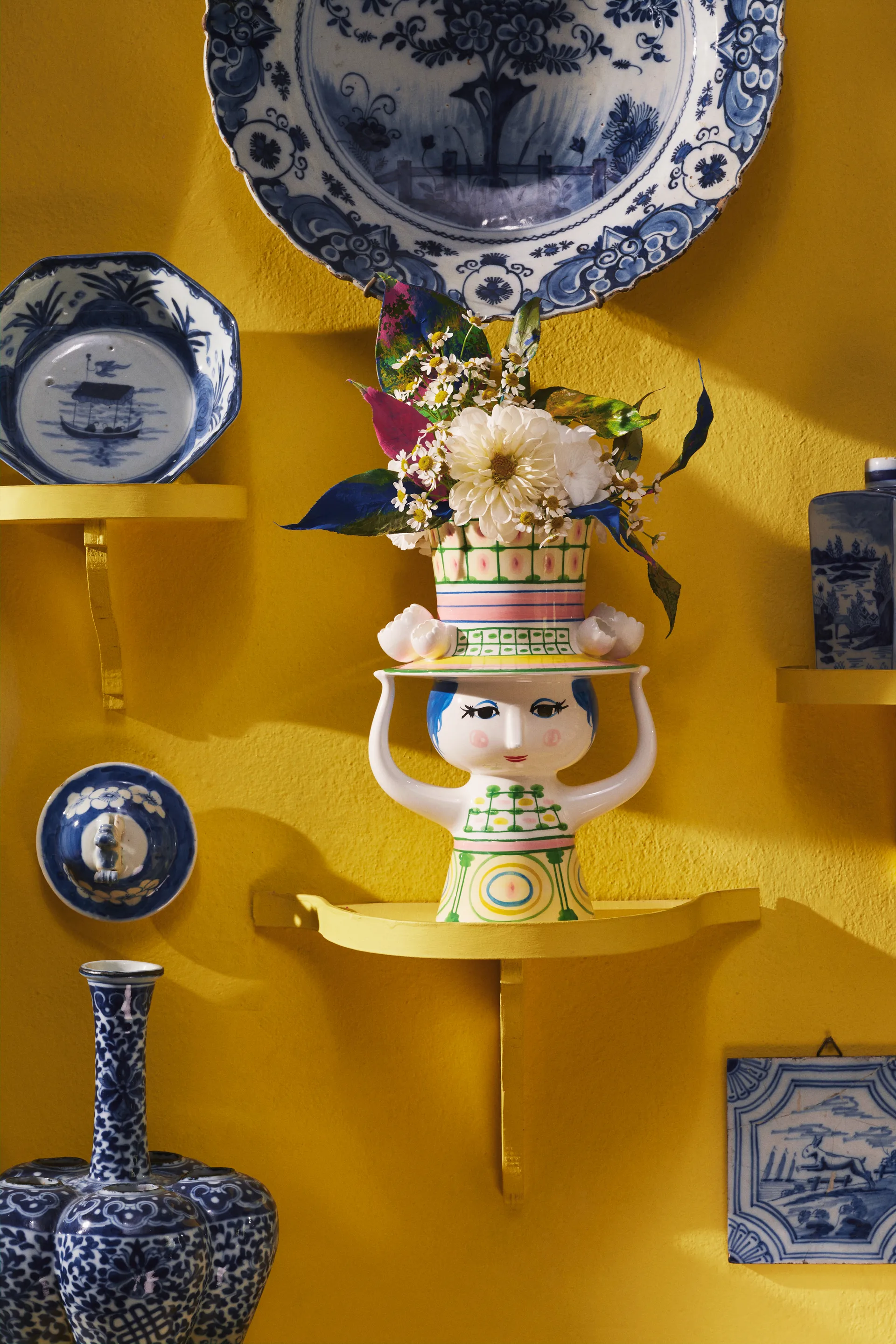 Wazon Lady with hat W24,5 cm, Zielony Bjørn Wiinblad