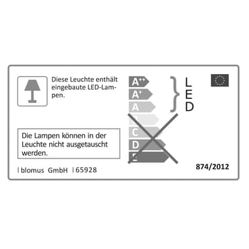 Ani mobilna lampa LED 33 cm - Biały - Blomus