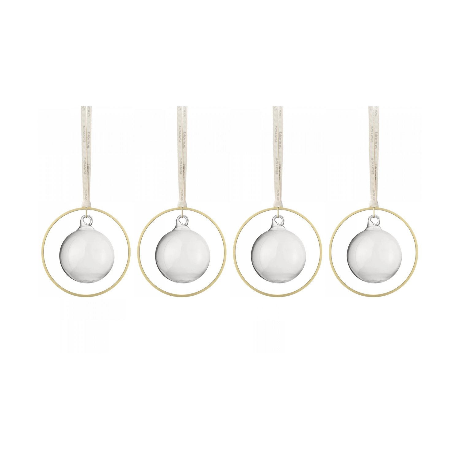 blomus Bombki świąteczne KITAI 8,5 cm 4-pak Clear | Skandynawski Design | Dekoracje świąteczne | Przezroczysty
