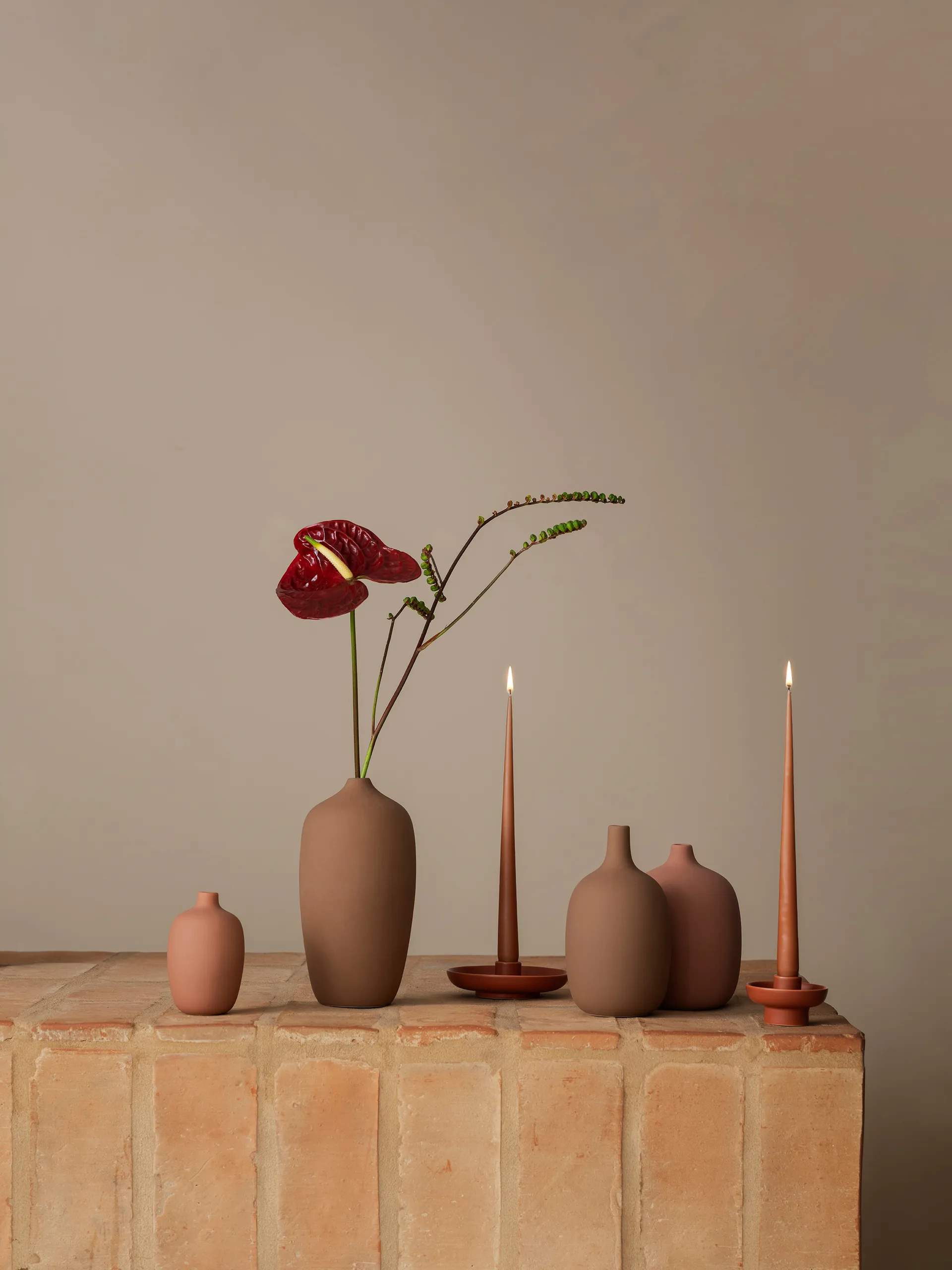 Ceola wazon 25 cm, Indian Tan blomus