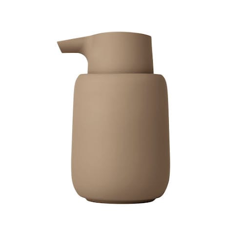 Ceramiczny dozownik do mydła Ø8,5 cm - Brązowy - Blomus