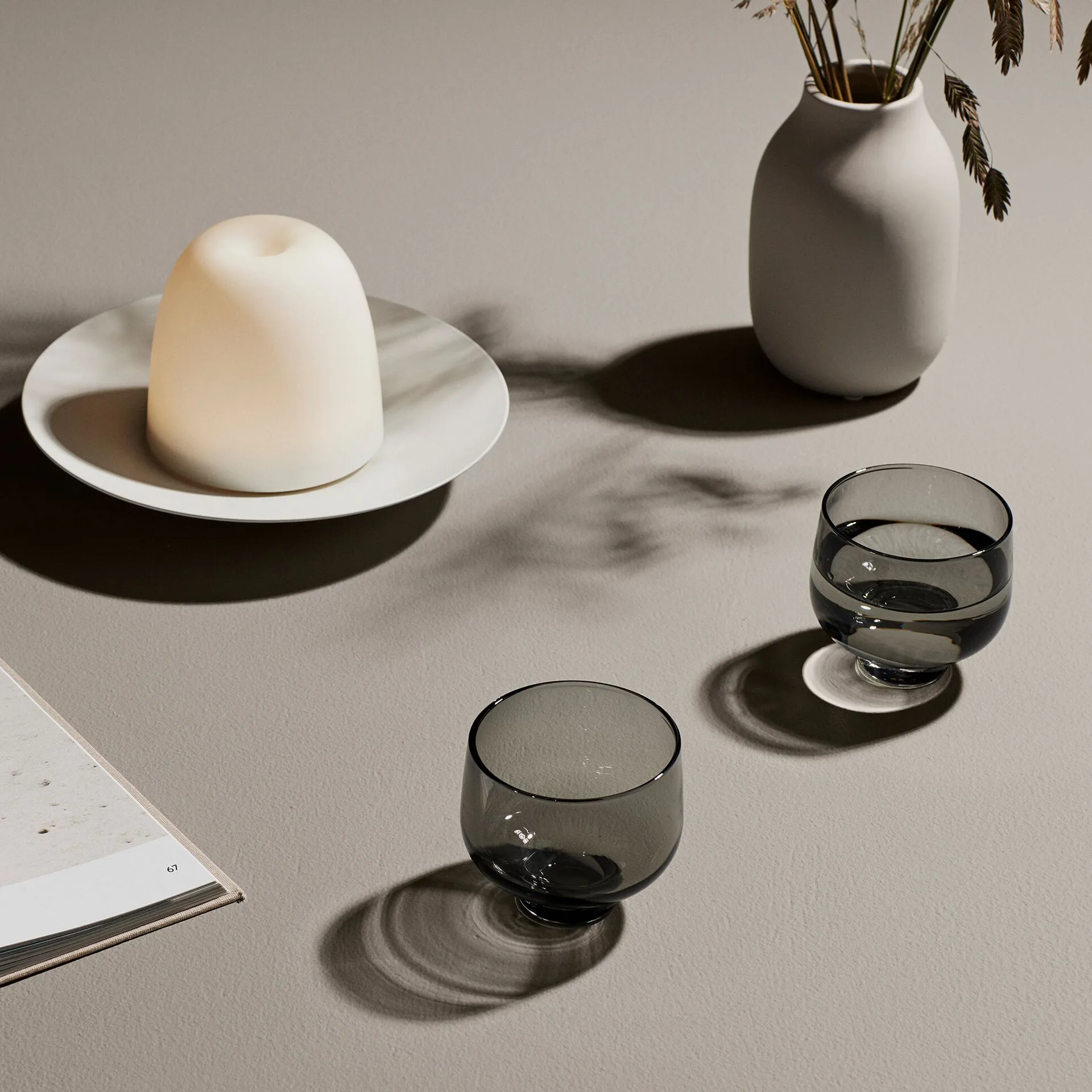 Flow tumbler 220 ml 2 szt, Smoke blomus