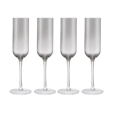 Fuumi kieliszki do szampana 220 ml, 4‑pak - Smoke - przezroczysty - blomus