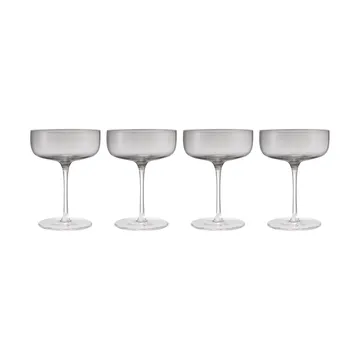Fuumi kieliszki do szampana coupe 280 ml, 4‑pak - Smoke - przezroczysty - blomus