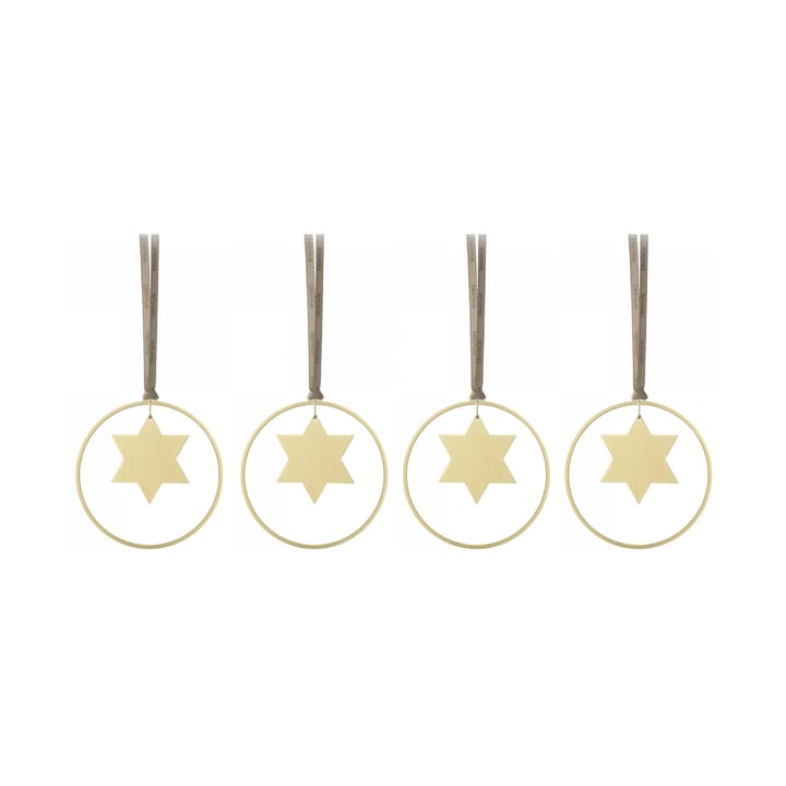 KITAI zawieszka świąteczna 8,5 cm 4-pak - Stars - Blomus