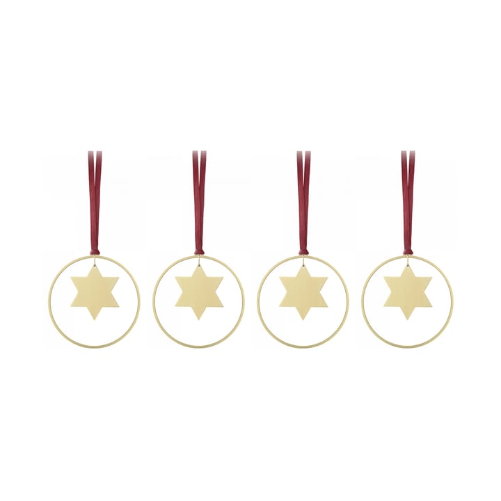 KITAI zawieszka świąteczna 8,5 cm 4-pak, Stars Blomus