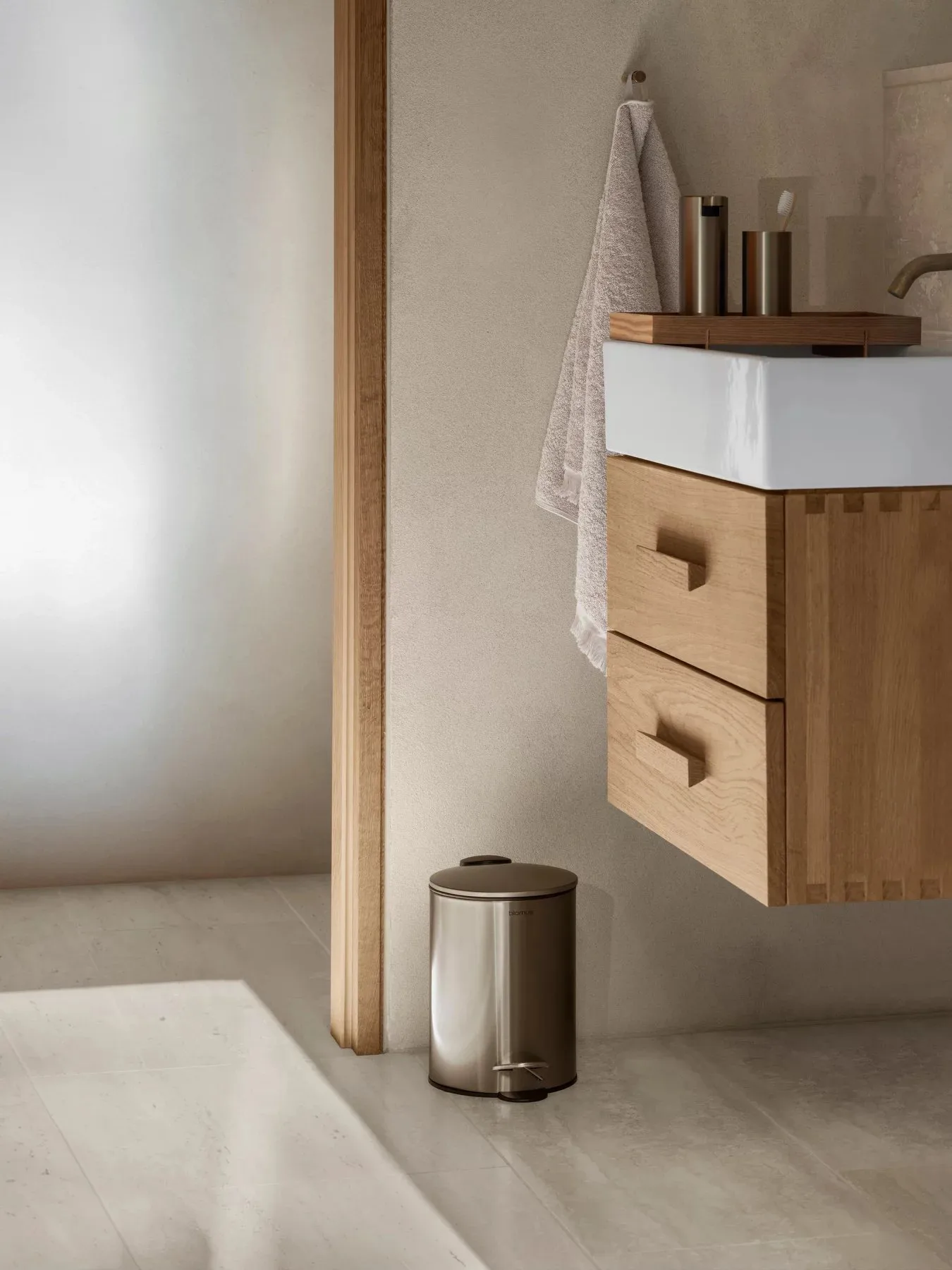 Kosz na śmieci Tubo 3 L, Brass blomus