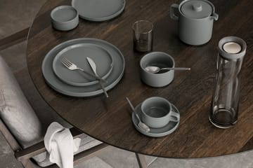 Kubek do herbaty Pilar ze spodkiem 2-pak - Pewter - Blomus