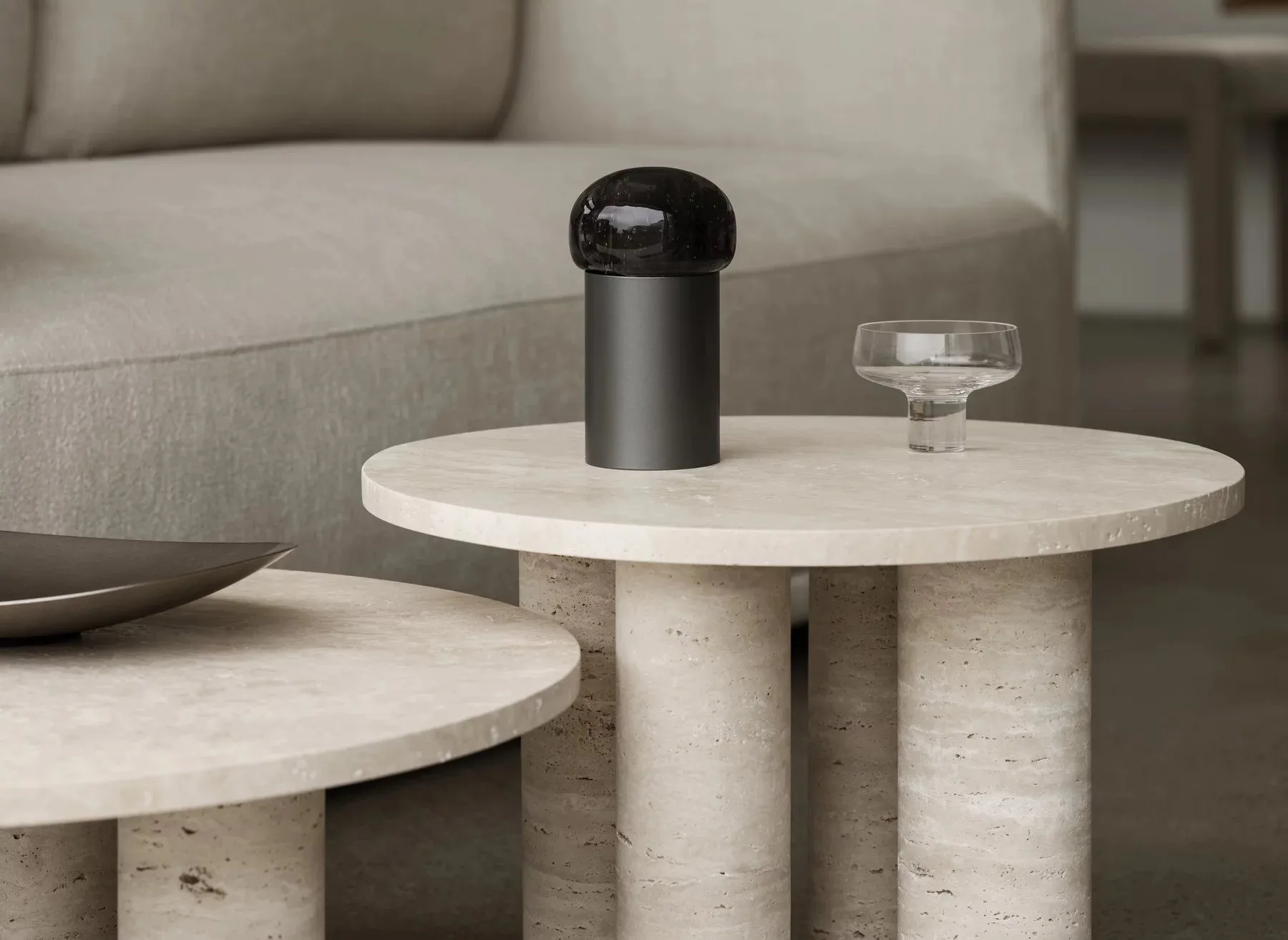 Lampa LED Iris 18 cm, Gun Metal blomus