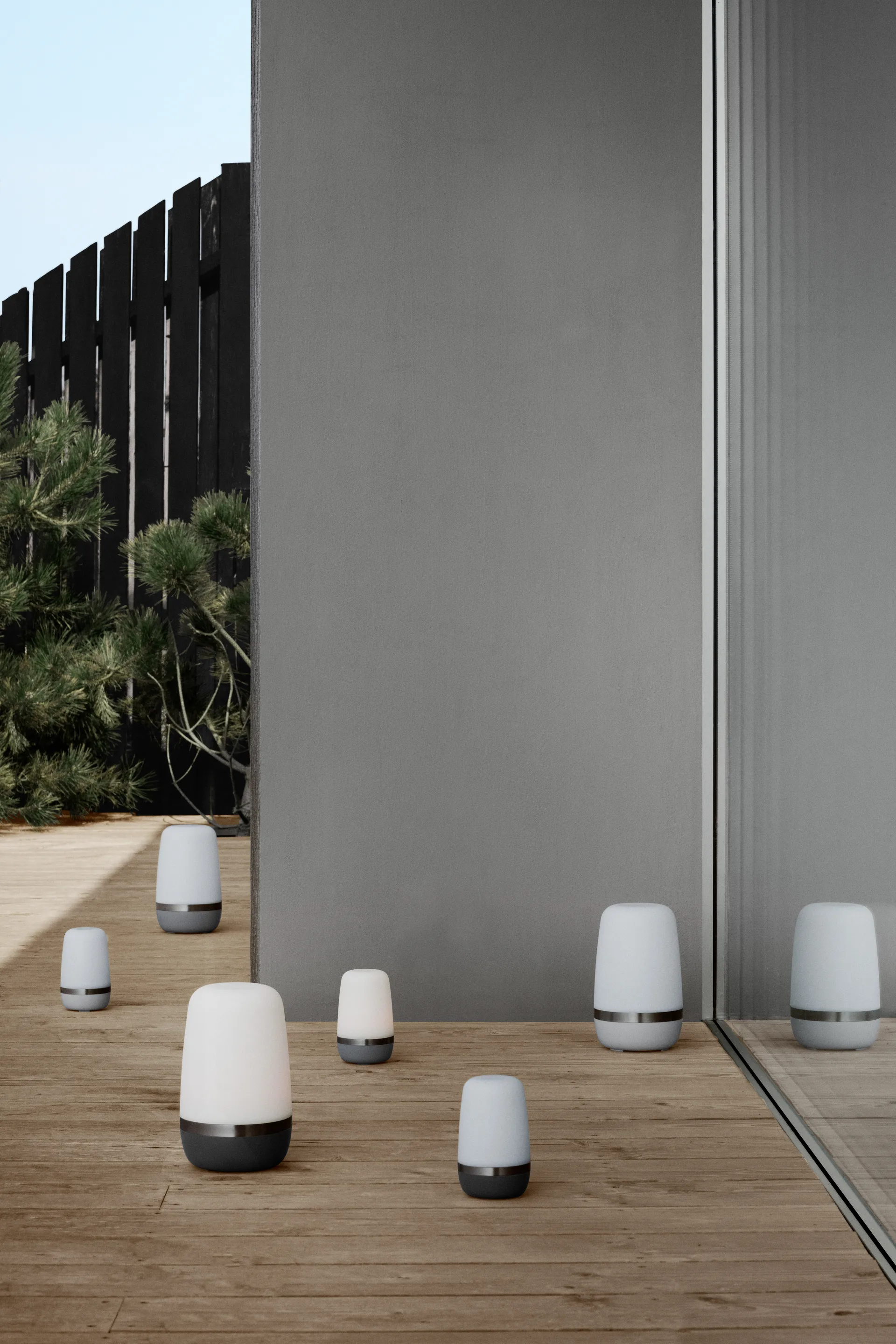 Lampa LED Spirit 35 cm, Platinum Gray blomus