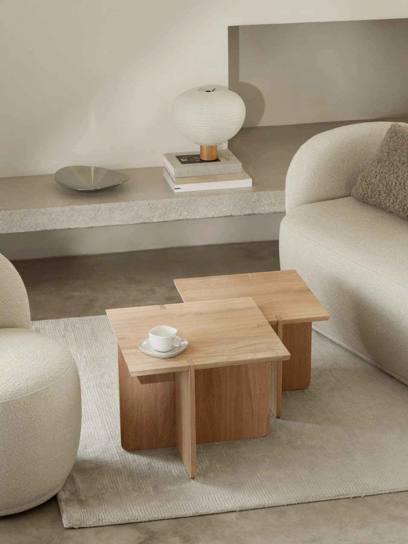 Lampa stołowa Kami, Dąb, Ø32 cm blomus