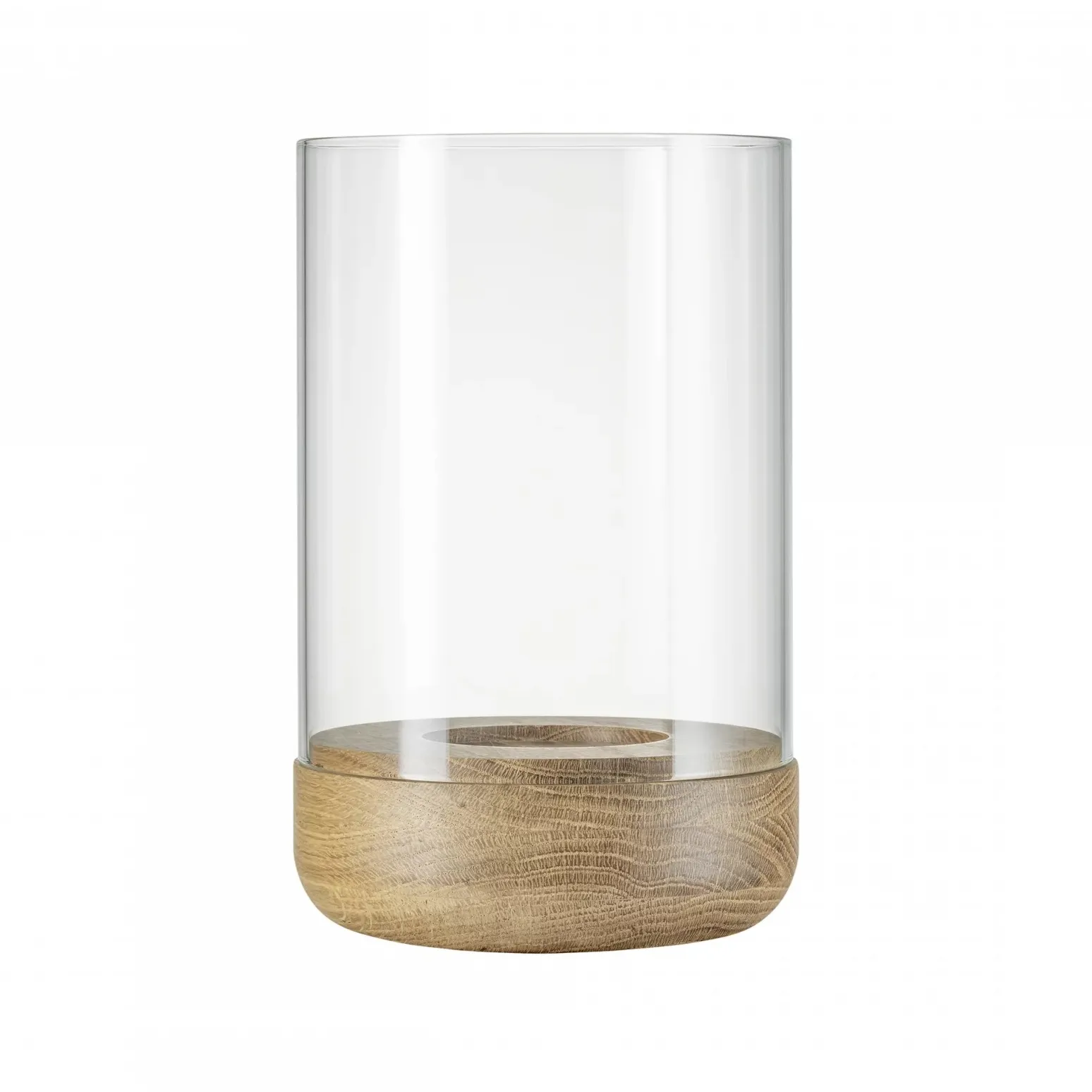 Lampion Lanto S Ø12 cm, Transparent-oak blomus