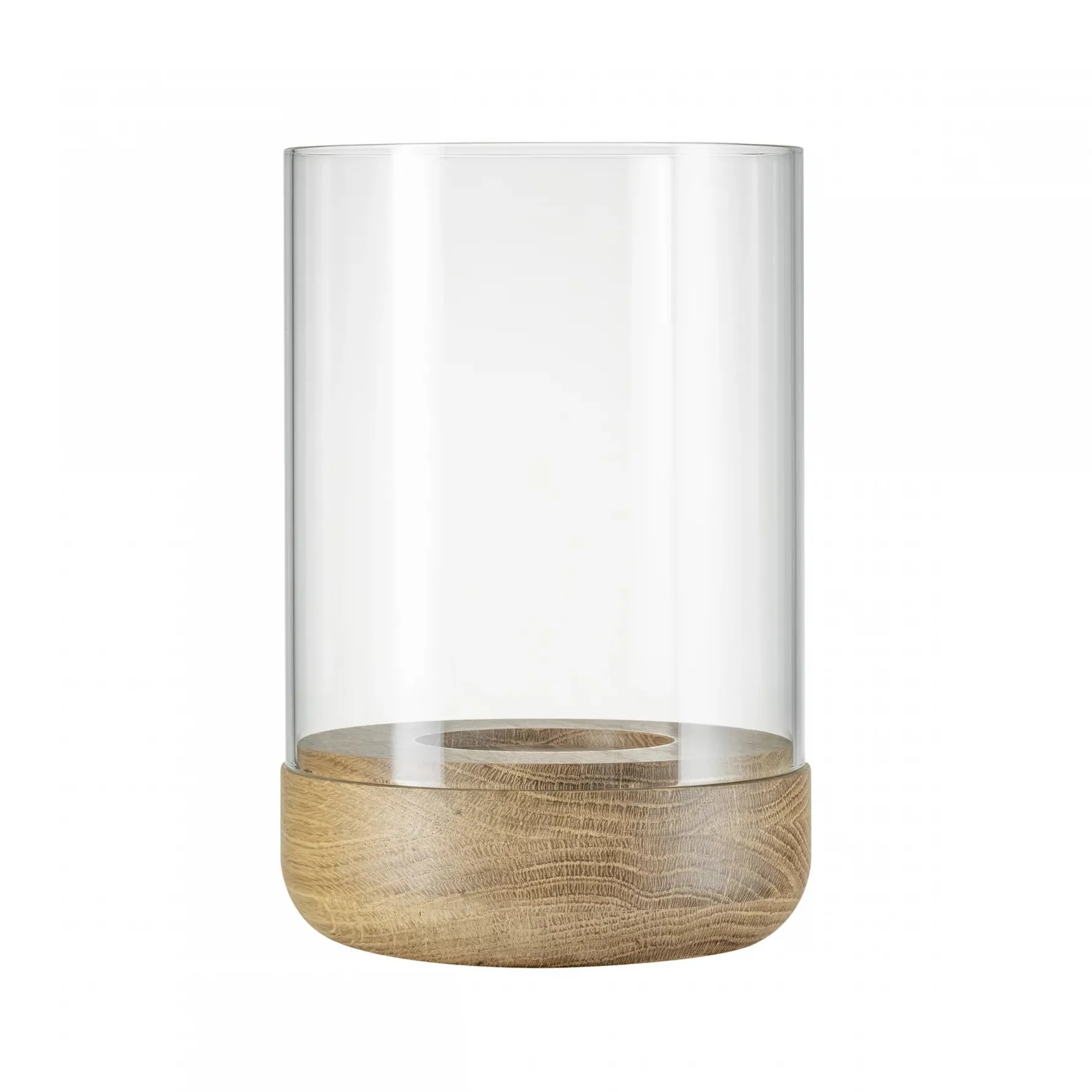 Lampion Lanto S Ø15 cm, Transparent-oak blomus