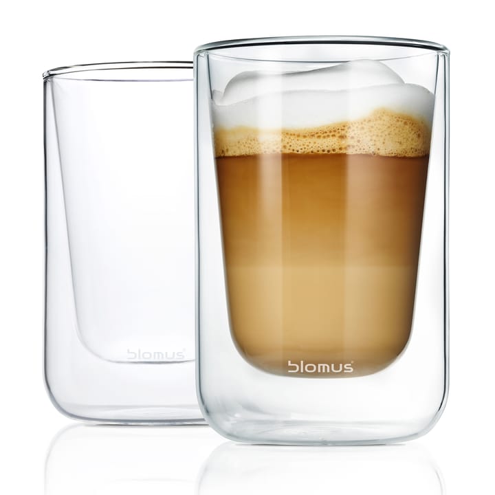 Nero szklanka termiczna do cappuccino 2-pak - Przezroczysty - blomus