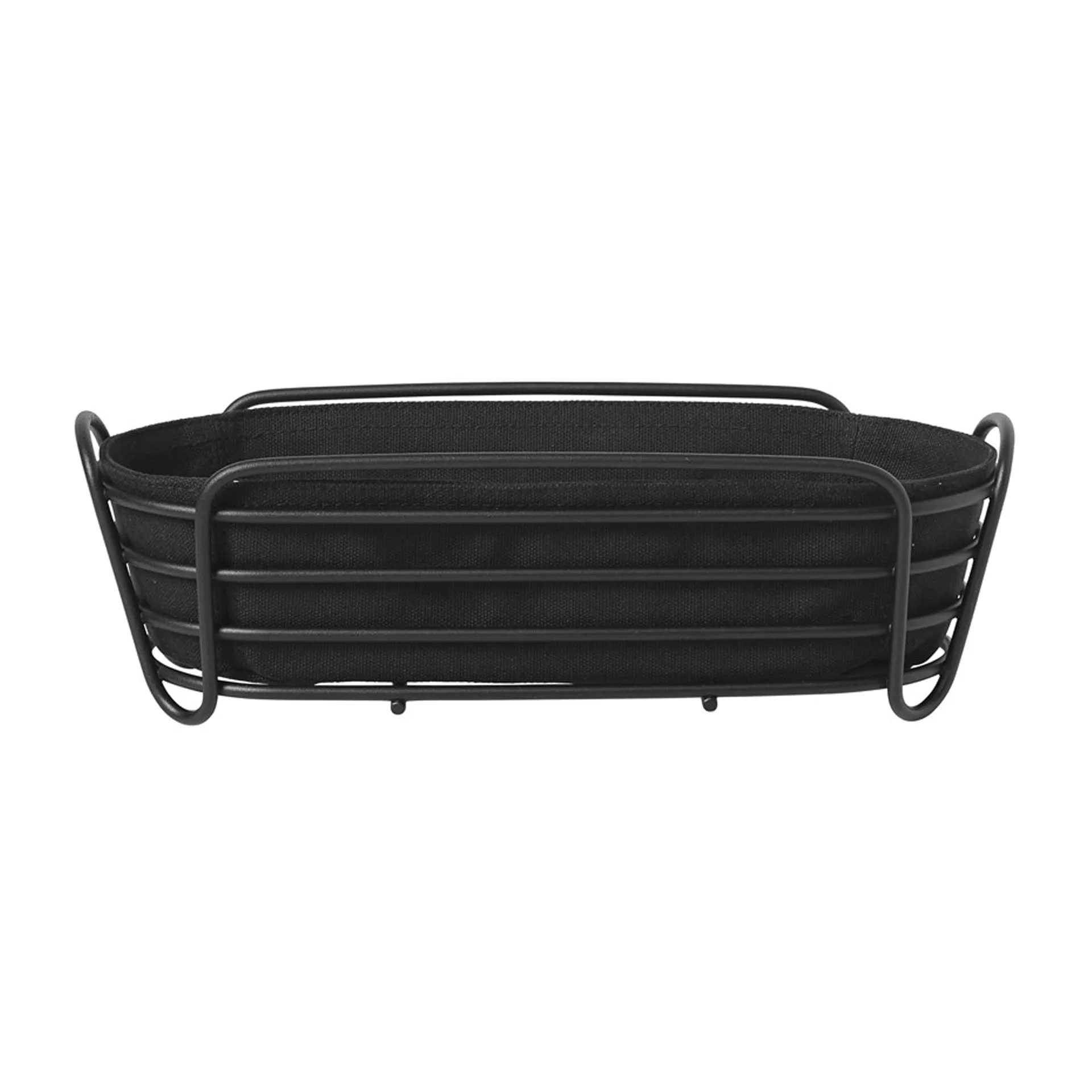 Owalny koszyk na chleb 32 cm, Czarny blomus