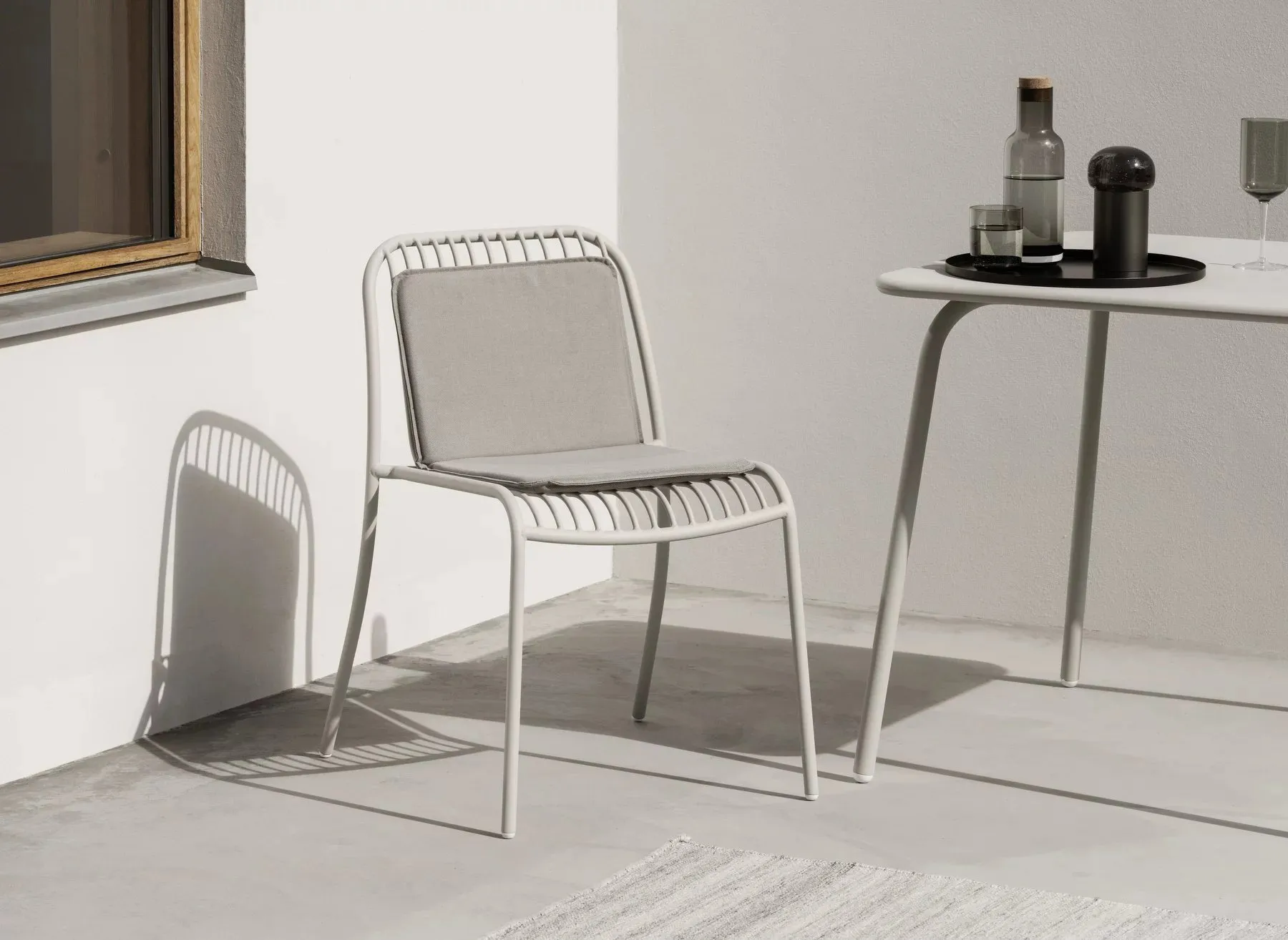 Poduszka na krzesło i Lounge Chair YUA, Melange Grey blomus
