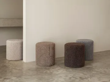 Pufa do siedzenia Teddy - Espresso, Ø35x40 cm - blomus