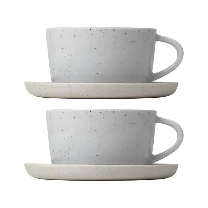 Sablo filiżanka do kawy ze spodkiem 150 ml, zestaw 2 szt. - Cloud - blomus