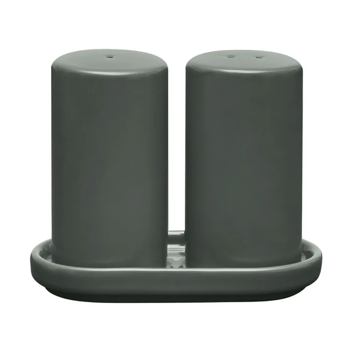 Solniczka i pieprzniczka Pilar, 2 części - Agave Green, Ø4,5×11,5 cm - Blomus