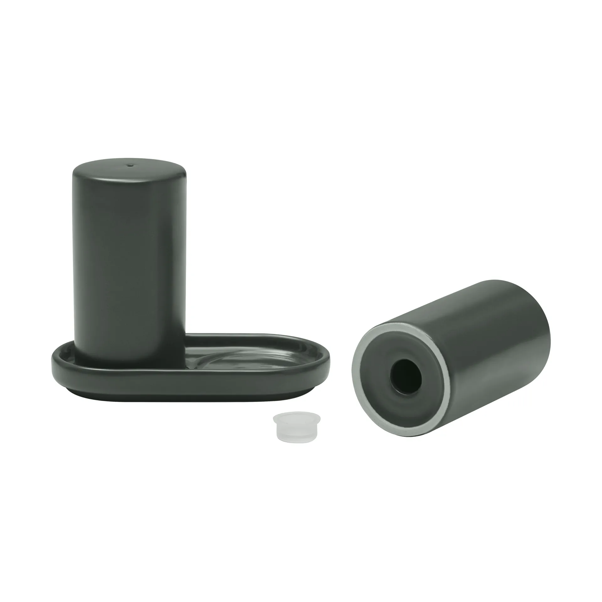 Solniczka i pieprzniczka Pilar, 2 części, Agave Green, Ø4,5×11,5 cm blomus