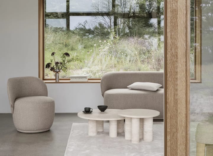 Stolik boczny Volos S Ø52 cm, Travertine Blomus