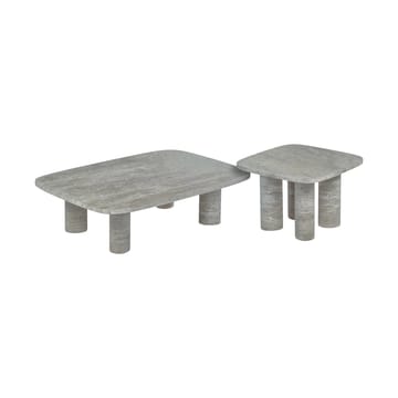 Stolik boczny Volos S 52x52 cm - Silver Travertine - Blomus