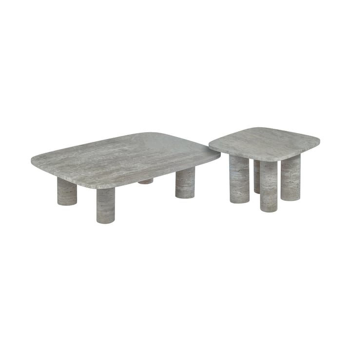 Stolik boczny Volos S 52x52 cm, Silver Travertine Blomus