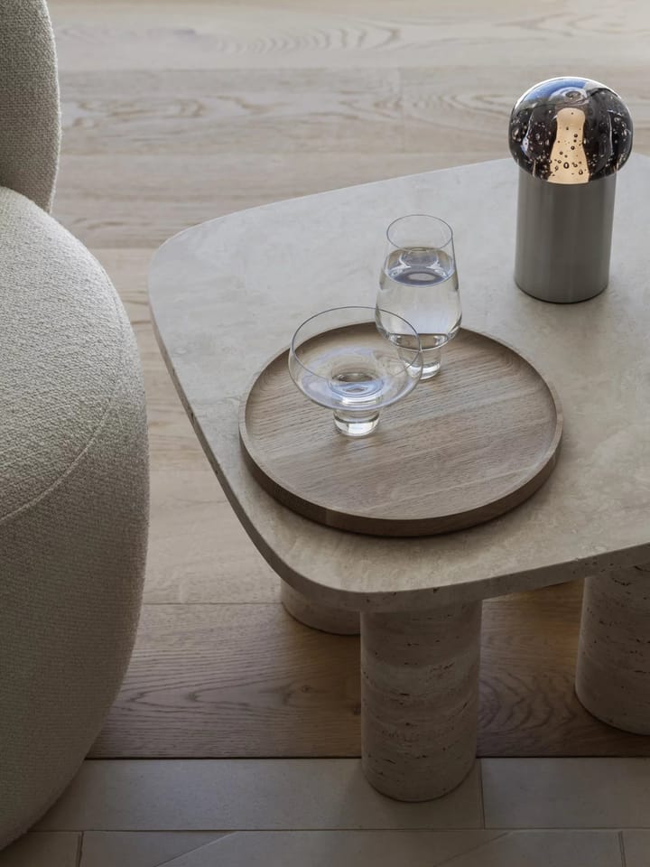 Stolik boczny Volos S 52x52 cm, Travertine blomus