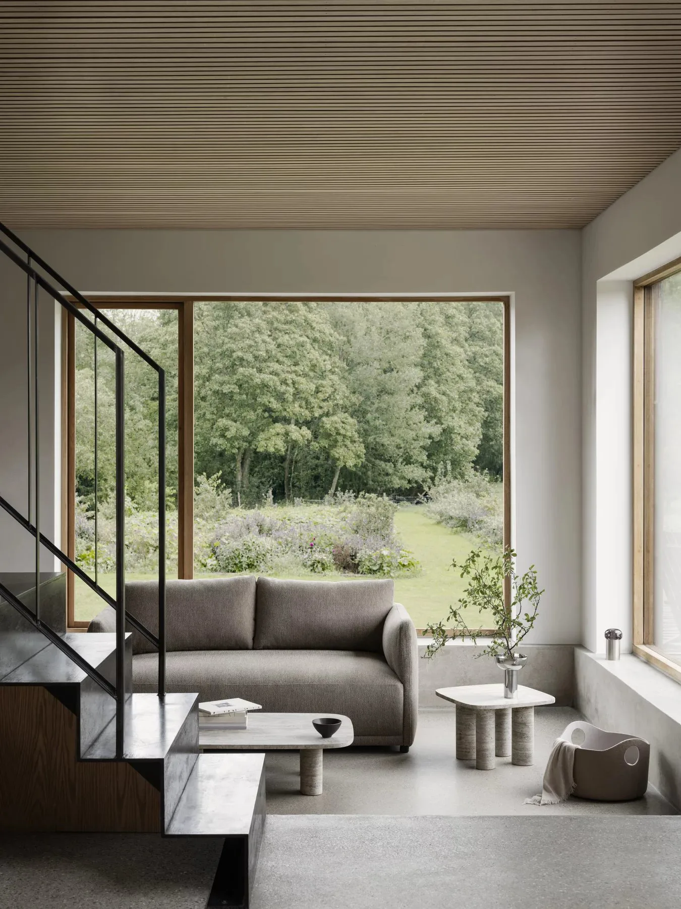 Stolik kawowy Volos L 100x70 cm, Travertine blomus