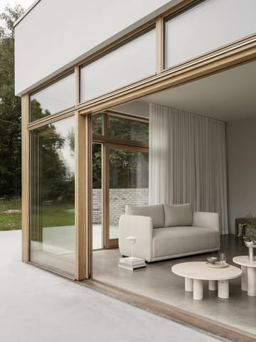 Stolik kawowy Volos L Ø75 cm - Travertine - Blomus