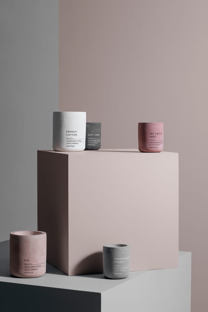 Świeczka zapachowa Fraga 24 godz., Sea salt & Sage-Withered Rose blomus