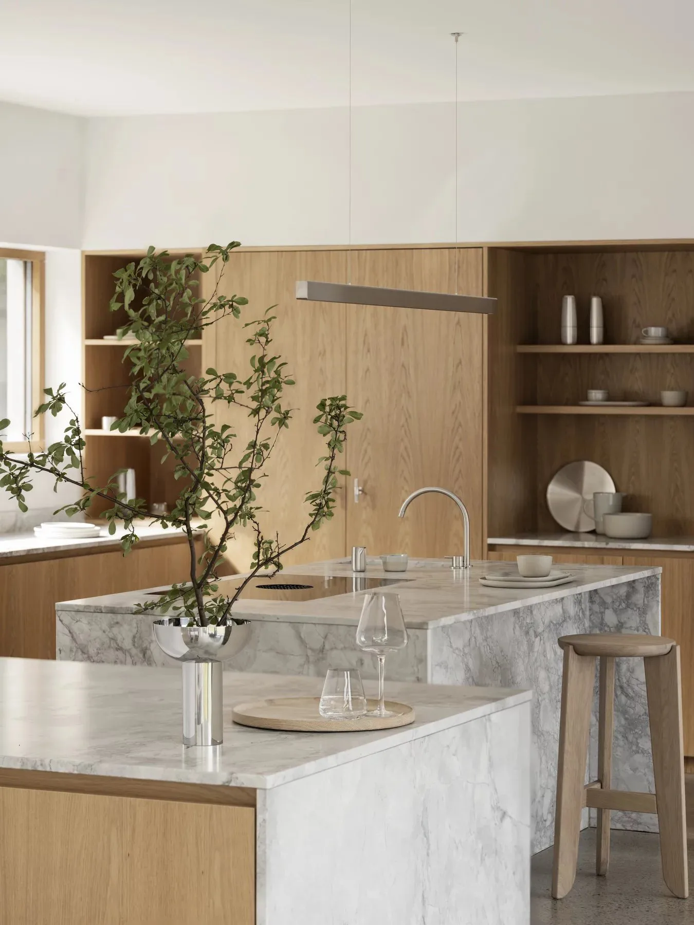 Taca OKU M Ø34 cm, Dąb blomus