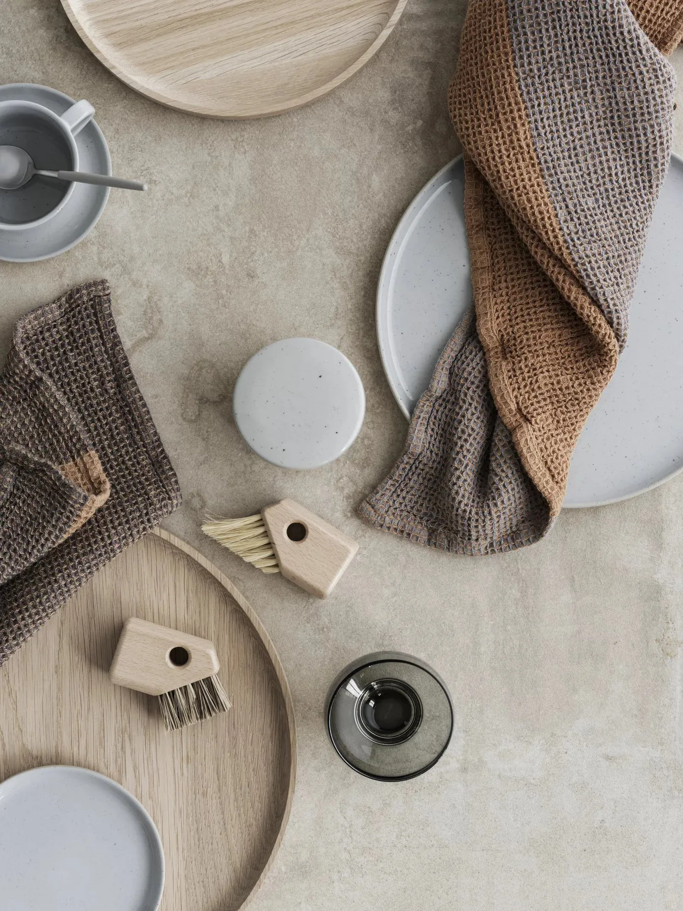 Taca OKU M Ø34 cm, Dąb blomus