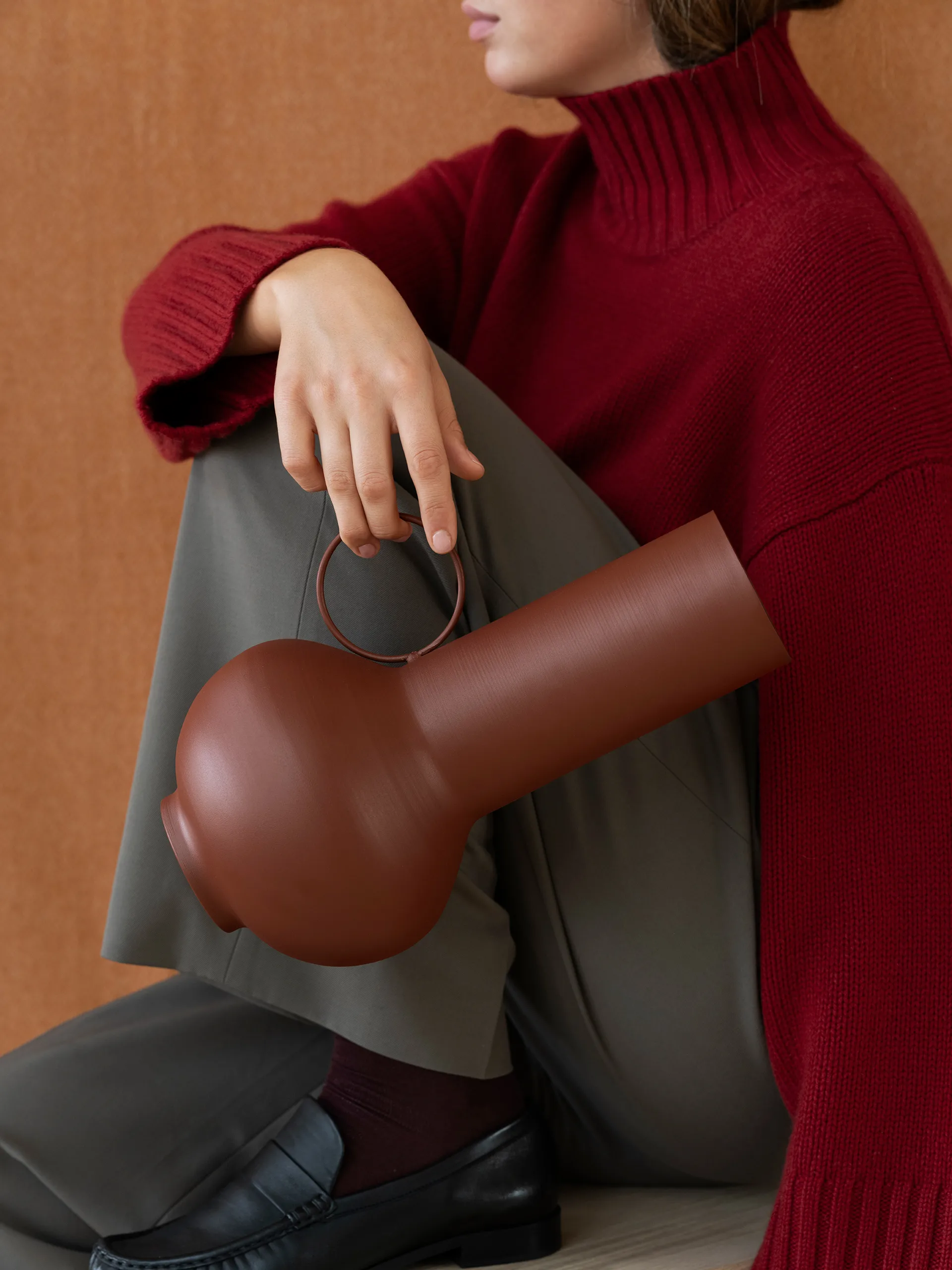 Wazon Loha 33 cm, Brandy Brown blomus