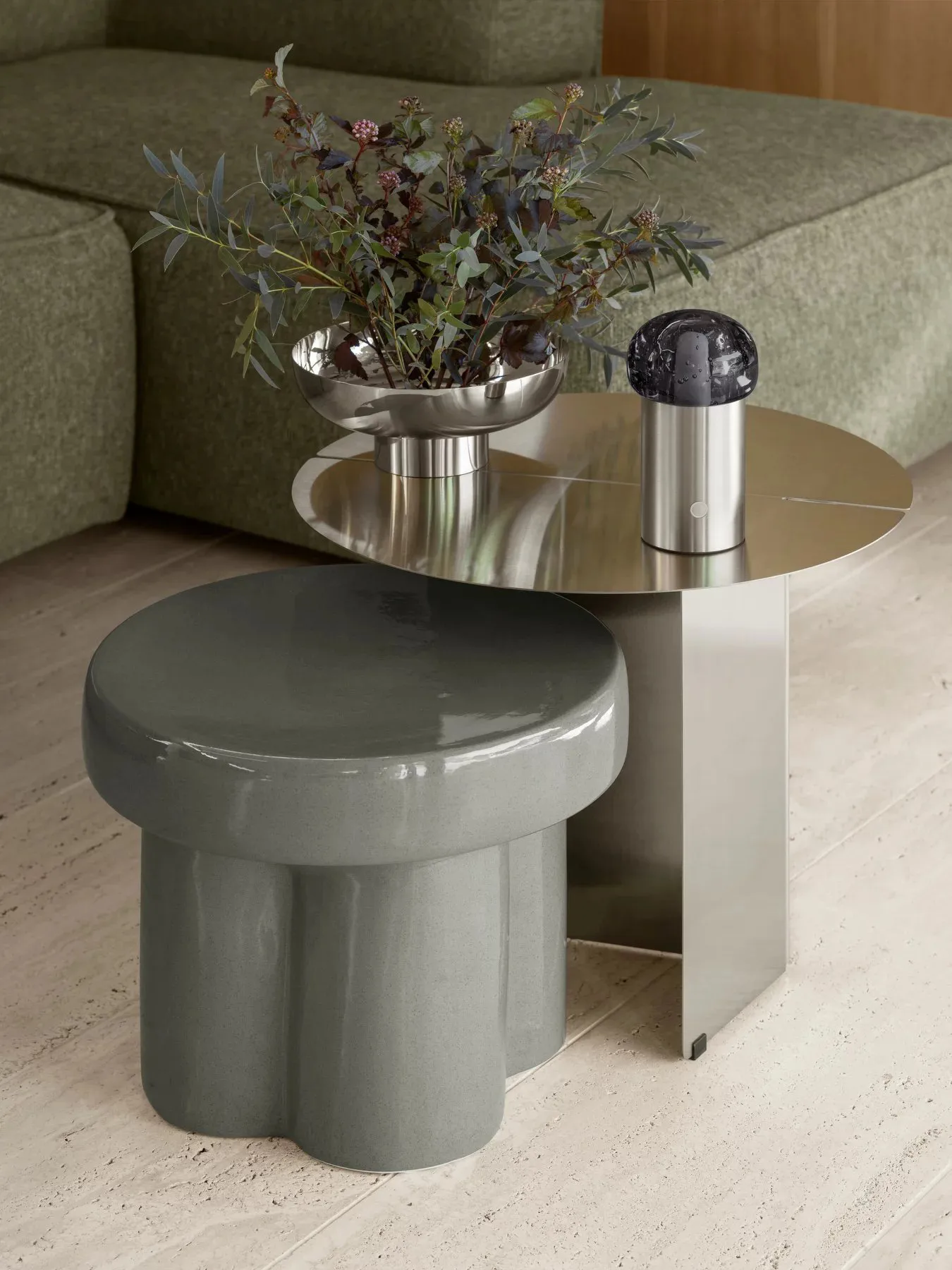 Wazon MIYABI M Ø23 cm, Silver blomus