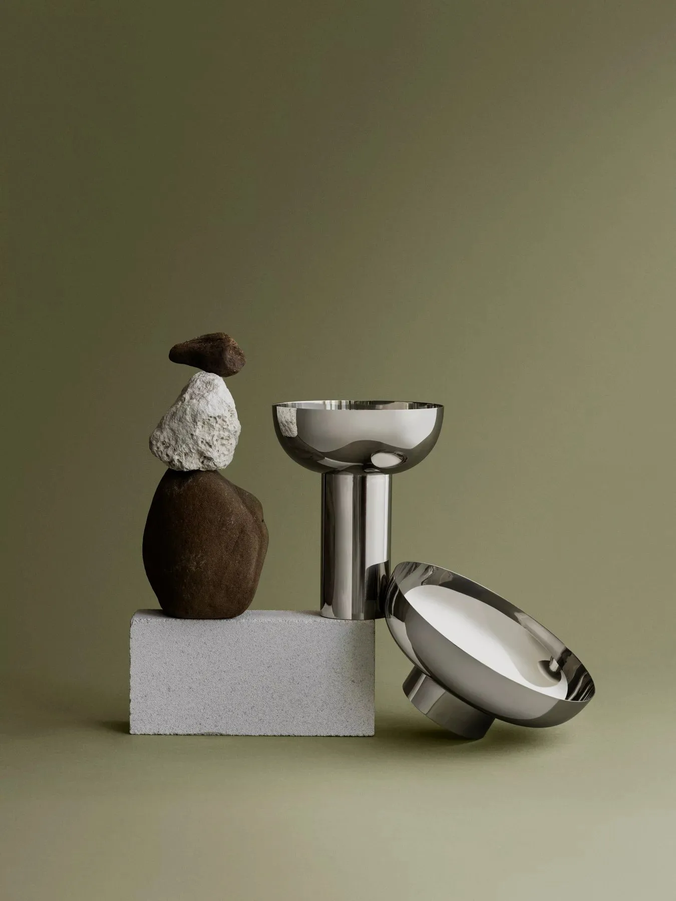 Wazon MIYABI M Ø23 cm, Silver blomus