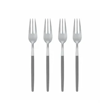 Zestaw 4 widelczyków deserowych Maxime - Sharkskin - blomus