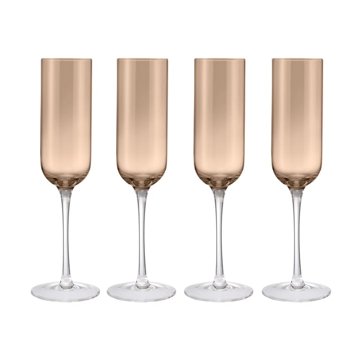 Zestaw kieliszków do szampana Fuumi 22 cl 4 szt - Coffee-przezroczysty - Blomus