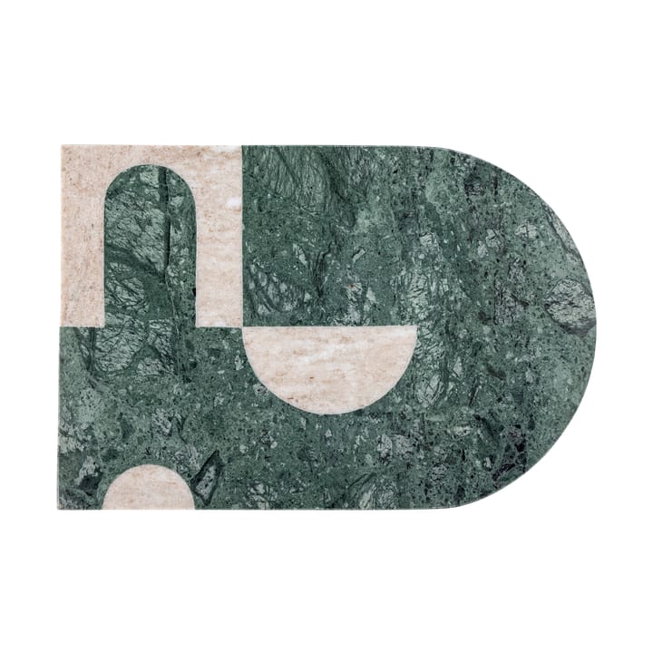 Abrianna deska do krojenia 20x30 cm - Zielony-biały marmur - Bloomingville