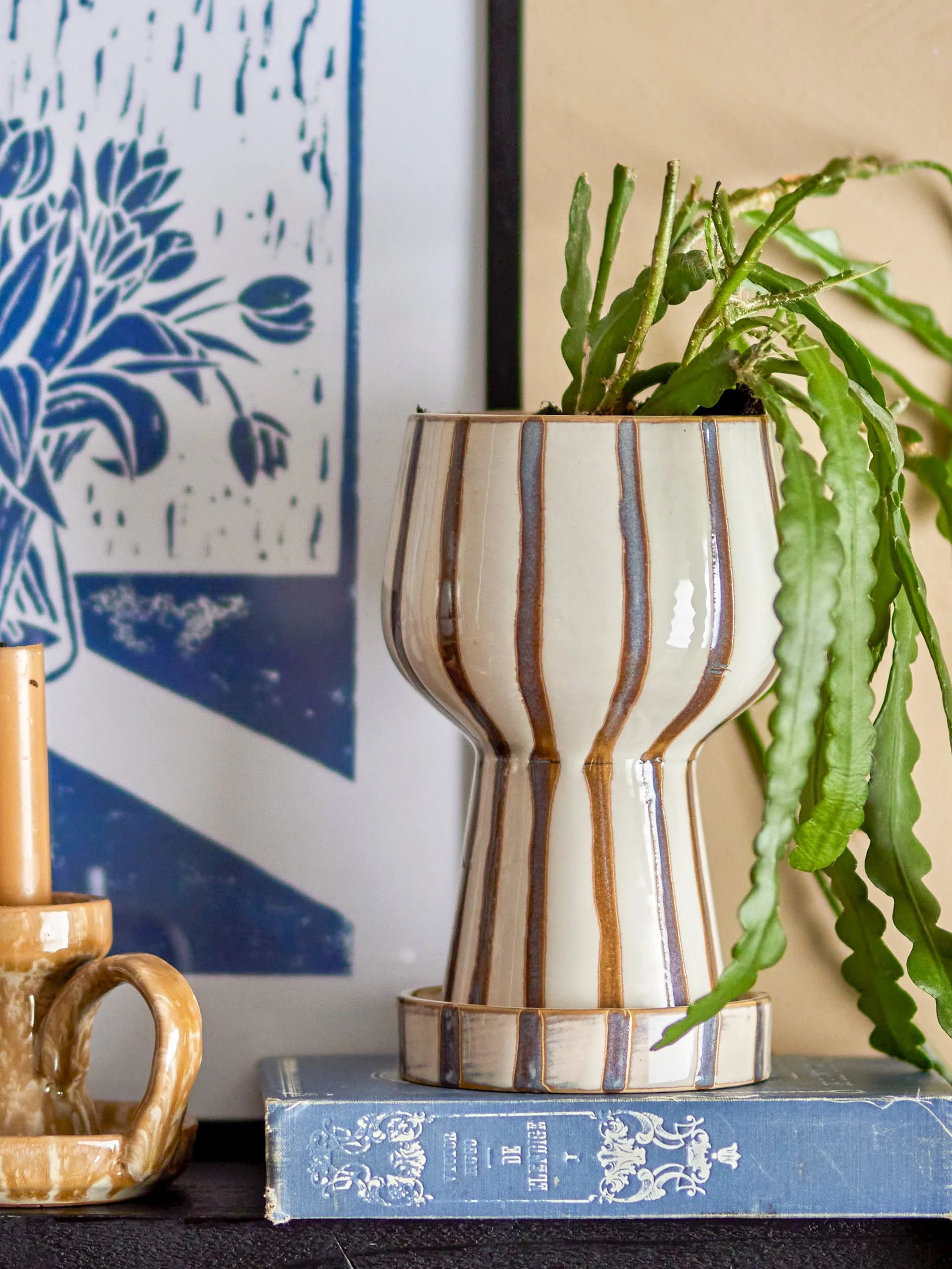 Agna donica Ø12x21 cm, Brown Bloomingville