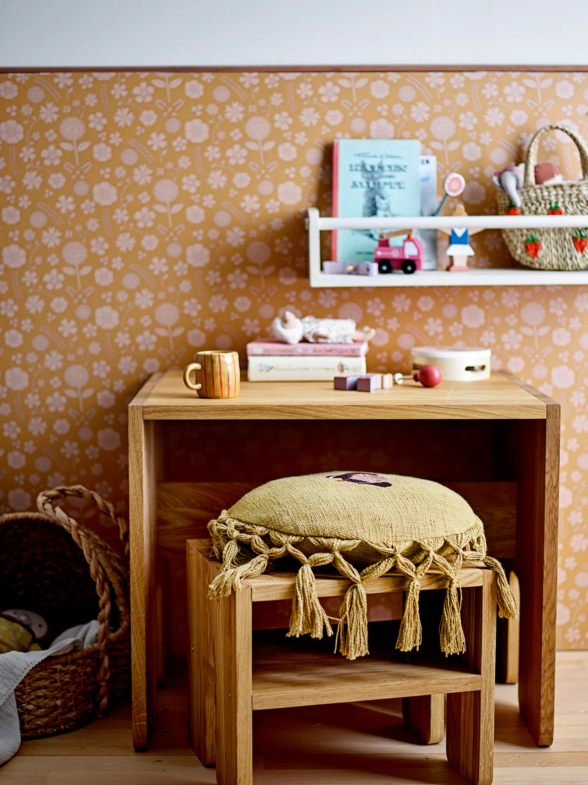 Bas taboret 35x30x30 cm, Dąb Bloomingville