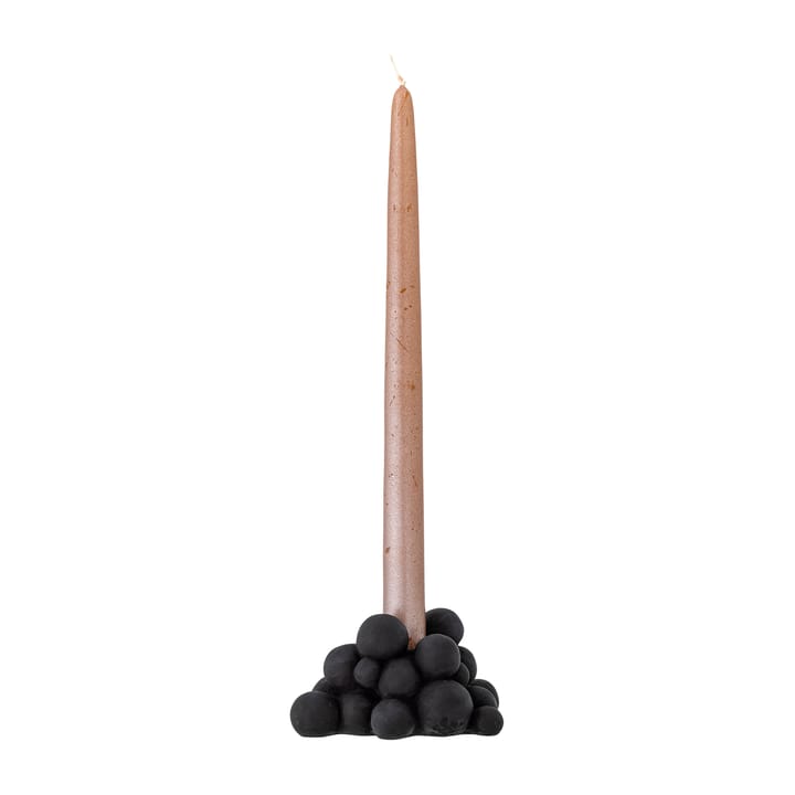 Betial świecznik 12x9x6 cm - Czarny cement - Bloomingville